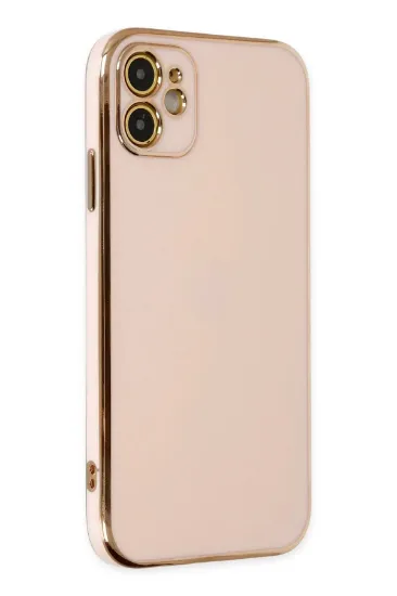 Newface iPhone 12 Kılıf Volet Silikon - Pembe resmi