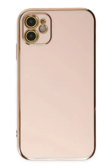 Newface iPhone 12 Kılıf Volet Silikon - Pembe resmi