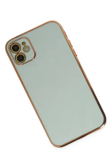 Newface iPhone 12 Kılıf Volet Silikon - Açık Yeşil resmi