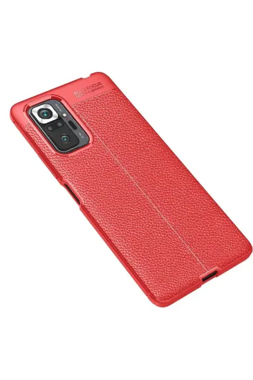 Newface Xiaomi Redmi Note 10 Pro Kılıf Auto Focus Kapak - Kırmızı resmi
