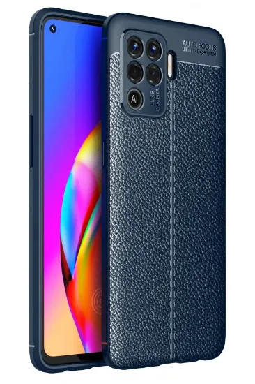 Newface Oppo Reno 5 Lite Kılıf Auto Focus Kapak - Lacivert resmi
