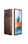 Newface Xiaomi Redmi Note 10 Pro Kılıf Auto Focus Karbon Kapak - Kahverengi resmi