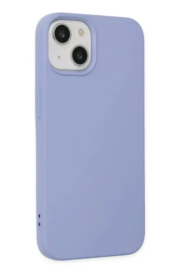 Newface iPhone 14 Plus Kılıf Nano içi Kadife Silikon - Lila resmi