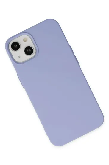 Newface iPhone 14 Plus Kılıf Nano içi Kadife Silikon - Lila resmi