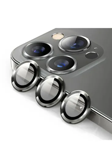 Newface iPhone 14 Pro Max Bind Metal Kamera Lens - Siyah resmi