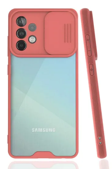 Newface Samsung Galaxy A72 Kılıf Platin Kamera Koruma Silikon - Pembe resmi