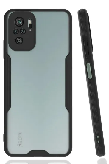 Newface Xiaomi Redmi Note 10 Kılıf Platin Silikon - Siyah resmi