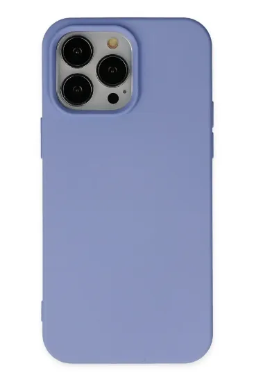 Newface iPhone 14 Pro Max Kılıf Nano içi Kadife Silikon - Lila resmi