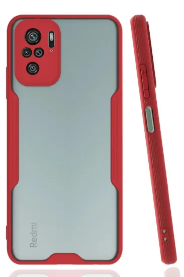 Newface Xiaomi Redmi Note 10 Kılıf Platin Silikon - Kırmızı resmi