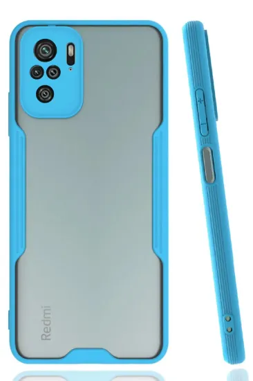 Newface Xiaomi Redmi Note 10 Kılıf Platin Silikon - Mavi resmi
