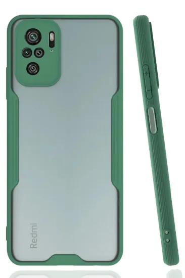 Newface Xiaomi Redmi Note 10 Kılıf Platin Silikon - Yeşil resmi