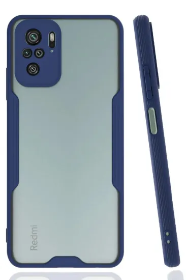 Newface Xiaomi Redmi Note 10 Kılıf Platin Silikon - Lacivert resmi
