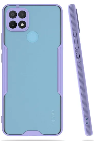 Newface Oppo A15 Kılıf Platin Silikon - Lila resmi