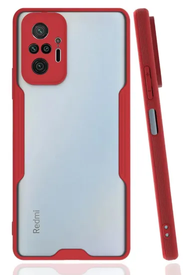 Newface Xiaomi Redmi Note 10 Pro Kılıf Platin Silikon - Kırmızı resmi