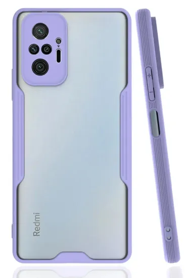 Newface Xiaomi Redmi Note 10 Pro Kılıf Platin Silikon - Lila resmi