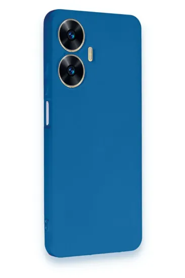 Newface Realme C55 Kılıf First Silikon - Mavi resmi