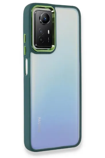 Newface Xiaomi Redmi Note 12S Kılıf Dora Kapak - Haki Yeşil resmi