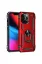 Newface iPhone 14 Pro Max Kılıf Sofya Yüzüklü Silikon Kapak - Kırmızı resmi