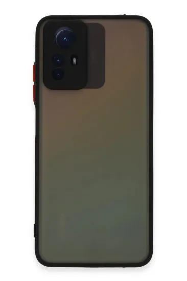 Newface Xiaomi Redmi Note 12S Kılıf Montreal Silikon Kapak - Siyah resmi