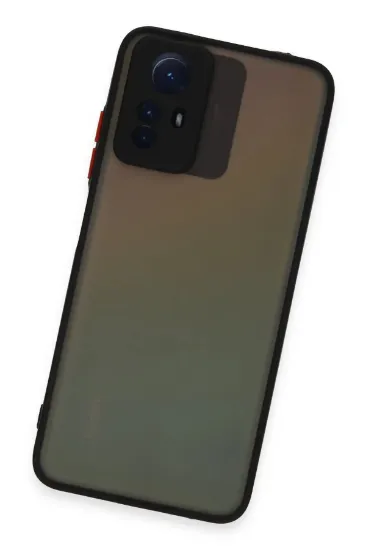Newface Xiaomi Redmi Note 12S Kılıf Montreal Silikon Kapak - Siyah resmi