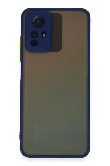 Newface Xiaomi Redmi Note 12S Kılıf Montreal Silikon Kapak - Lacivert resmi