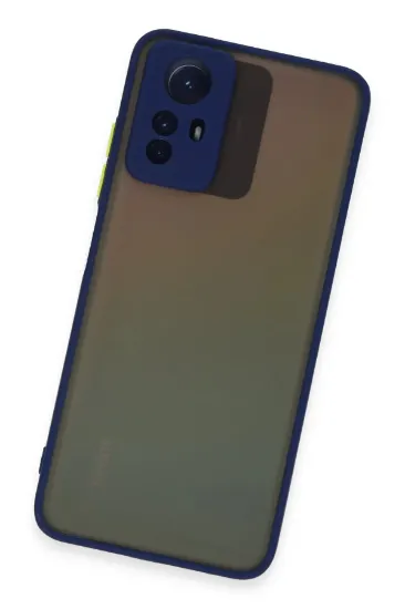 Newface Xiaomi Redmi Note 12S Kılıf Montreal Silikon Kapak - Lacivert resmi