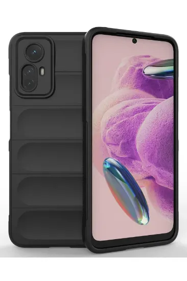 Newface Xiaomi Redmi Note 12S Kılıf Optimum Silikon - Siyah resmi
