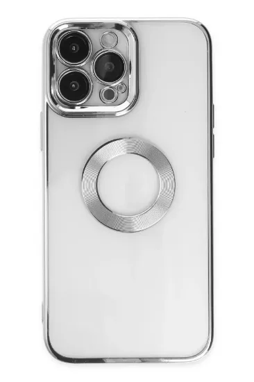Newface iPhone 14 Pro Kılıf Slot Silikon - Gümüş resmi