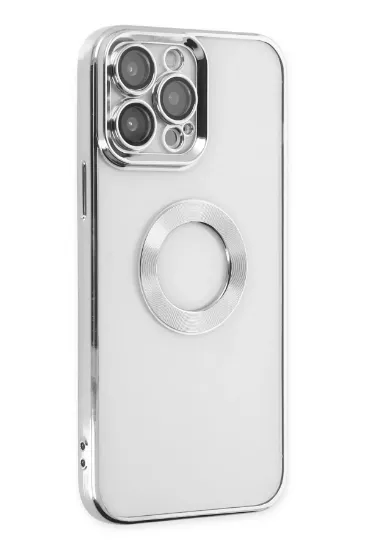 Newface iPhone 14 Pro Kılıf Slot Silikon - Gümüş resmi
