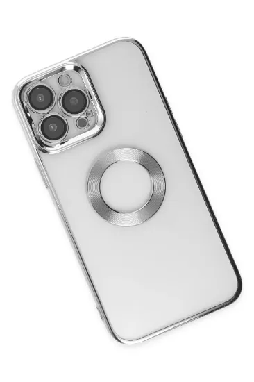 Newface iPhone 14 Pro Kılıf Slot Silikon - Gümüş resmi