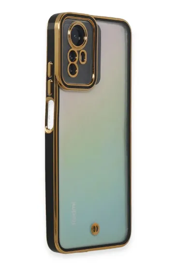Newface Xiaomi Redmi Note 12S Kılıf Liva Lens Silikon - Siyah resmi
