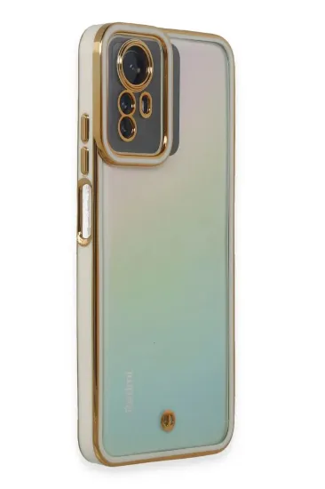 Newface Xiaomi Redmi Note 12S Kılıf Liva Lens Silikon - Beyaz resmi