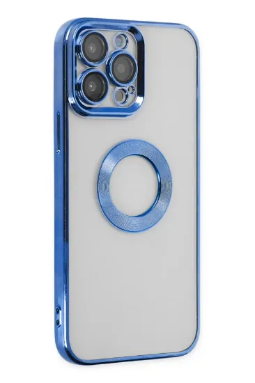 Newface iPhone 14 Pro Max Kılıf Slot Silikon - Mavi resmi