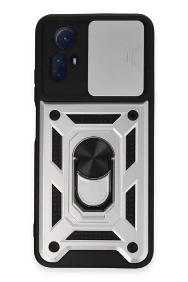 Newface Xiaomi Redmi Note 12S Kılıf Pars Lens Yüzüklü Silikon - Gümüş resmi