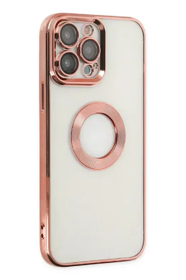 Newface iPhone 14 Pro Max Kılıf Slot Silikon - Rose Gold resmi