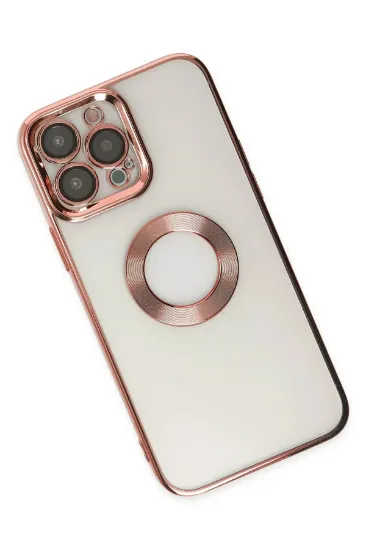 Newface iPhone 14 Pro Max Kılıf Slot Silikon - Rose Gold resmi
