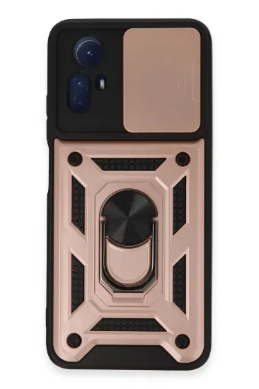 Newface Xiaomi Redmi Note 12S Kılıf Pars Lens Yüzüklü Silikon - Rose Gold resmi