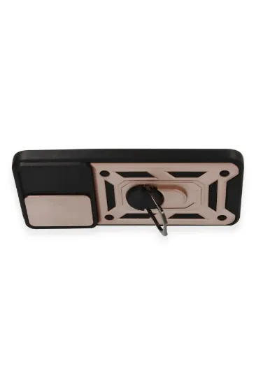 Newface Xiaomi Redmi Note 12S Kılıf Pars Lens Yüzüklü Silikon - Rose Gold resmi