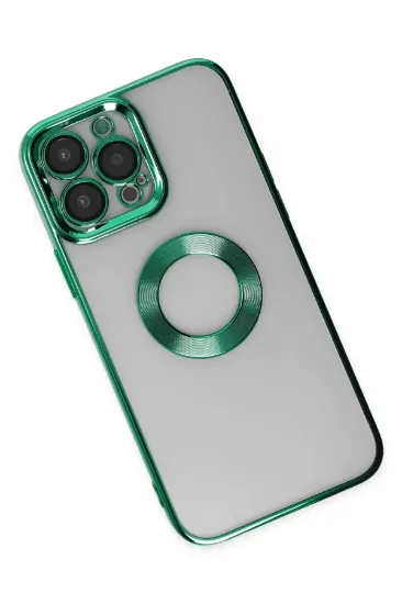 Newface iPhone 14 Pro Max Kılıf Slot Silikon - Köknar Yeşili resmi