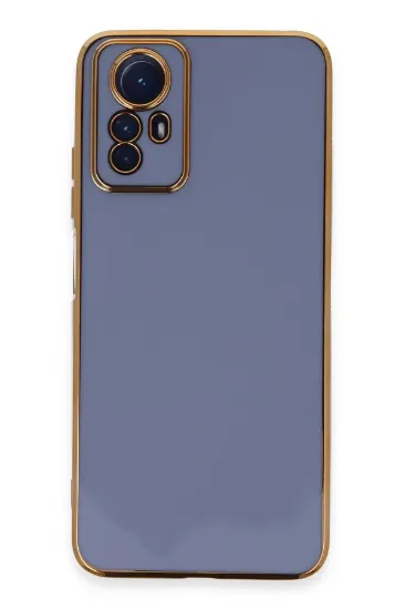 Newface Xiaomi Redmi Note 12S Kılıf Volet Silikon - Mavi resmi