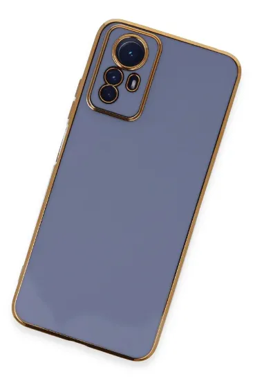 Newface Xiaomi Redmi Note 12S Kılıf Volet Silikon - Mavi resmi