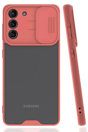 Newface Samsung Galaxy S21 Plus Kılıf Platin Kamera Koruma Silikon - Pembe resmi