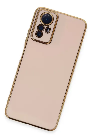 Newface Xiaomi Redmi Note 12S Kılıf Volet Silikon - Pembe resmi