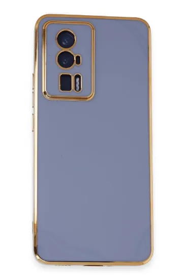 Newface Xiaomi Poco F5 Pro Kılıf Volet Silikon - Mavi resmi