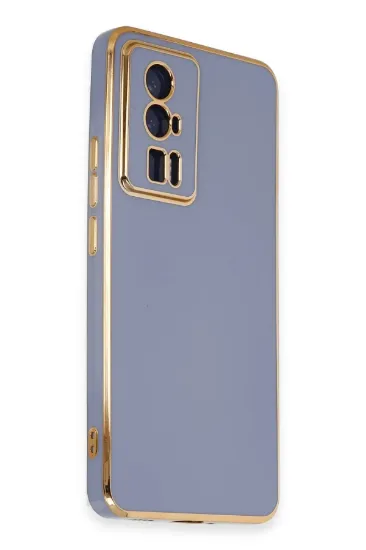 Newface Xiaomi Poco F5 Pro Kılıf Volet Silikon - Mavi resmi