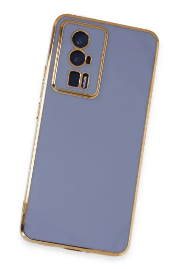 Newface Xiaomi Poco F5 Pro Kılıf Volet Silikon - Mavi resmi