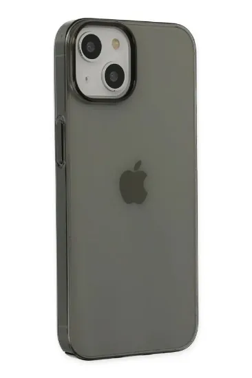 Newface iPhone 14 Plus Kılıf Pc Sert Şeffaf Kapak - Siyah resmi