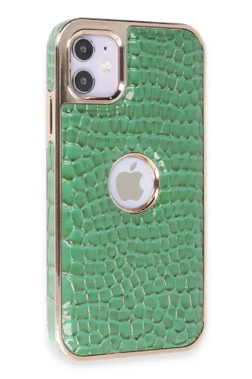 Newface iPhone 11 Kılıf Snake Kapak - Koyu Yeşil resmi
