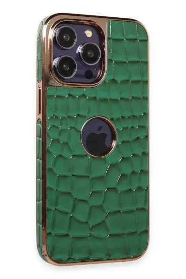 Newface iPhone 13 Pro Max Kılıf Snake Kapak - Koyu Yeşil resmi