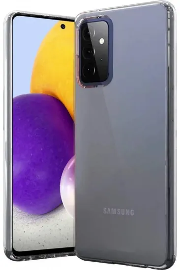 Newface Samsung Galaxy A72 Kılıf Lüx Şeffaf Silikon resmi